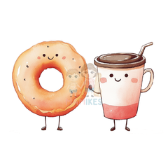 Bügelbild best friends donut - 25-004