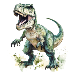 Bügelbild big green dino - 25-006