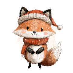 Bügelbild happy winter fox - H031