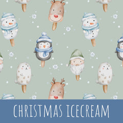 Christmas icecream Bio Sommersweat 50cm Stoffreste 20,61€/m
