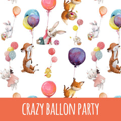 crazy ballon party Bio Jersey 52cm Stoffrest 18,1€/m