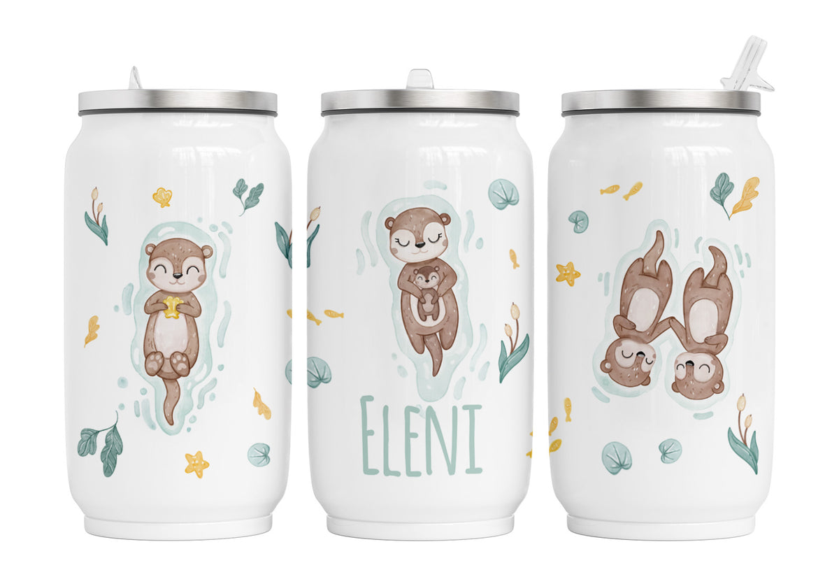 Personalisierte Thermo-Edelstahl Trinkdose  21. Otter