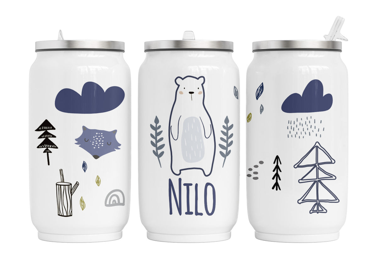 Personalisierte Thermo-Edelstahl Trinkdose  30. Bärenfreunde