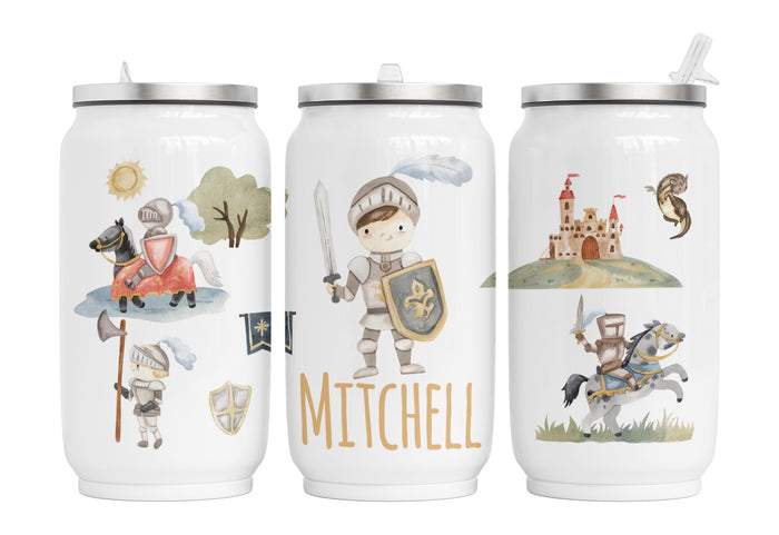 Personalisierte Thermo-Edelstahl Trinkdose  48. Ritter