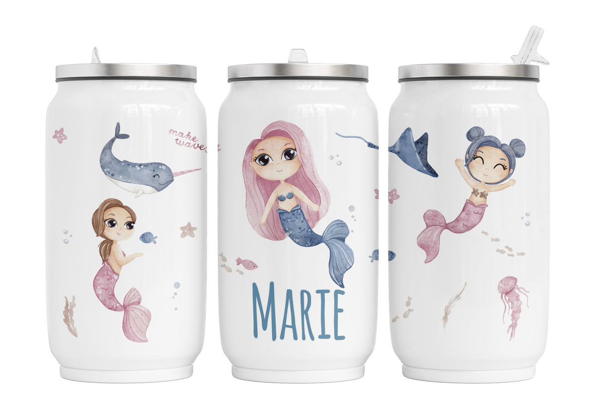 Personalisierte Thermo-Edelstahl Trinkdose  67. Meerjungfrau_2