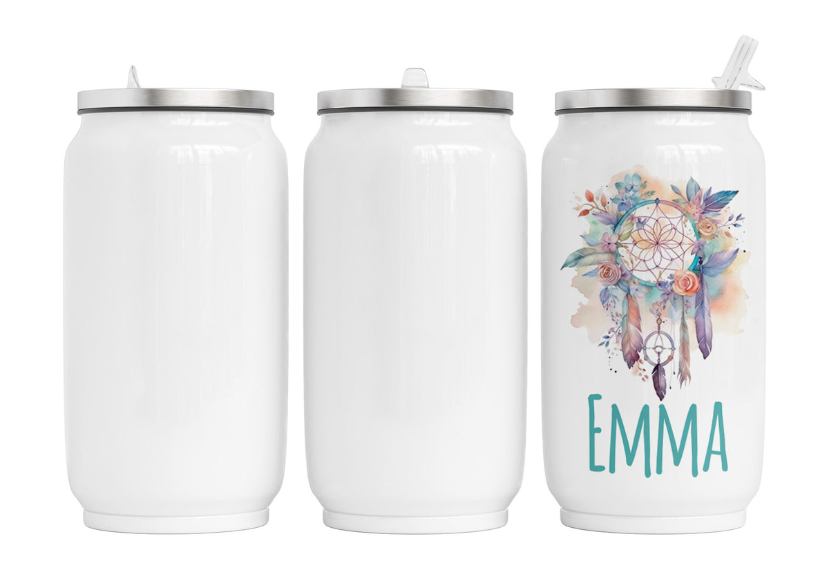Personalisierte Thermo-Edelstahl Trinkdose  Traumfänger