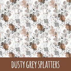 dusty grey splatters Baumwolle 48cm Stoffrest 15,45€/m