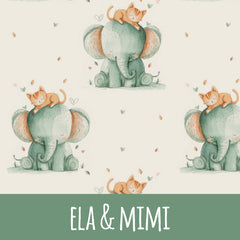 Ela & mimi Baumwolle 48cm Stoffrest 15,45€/m