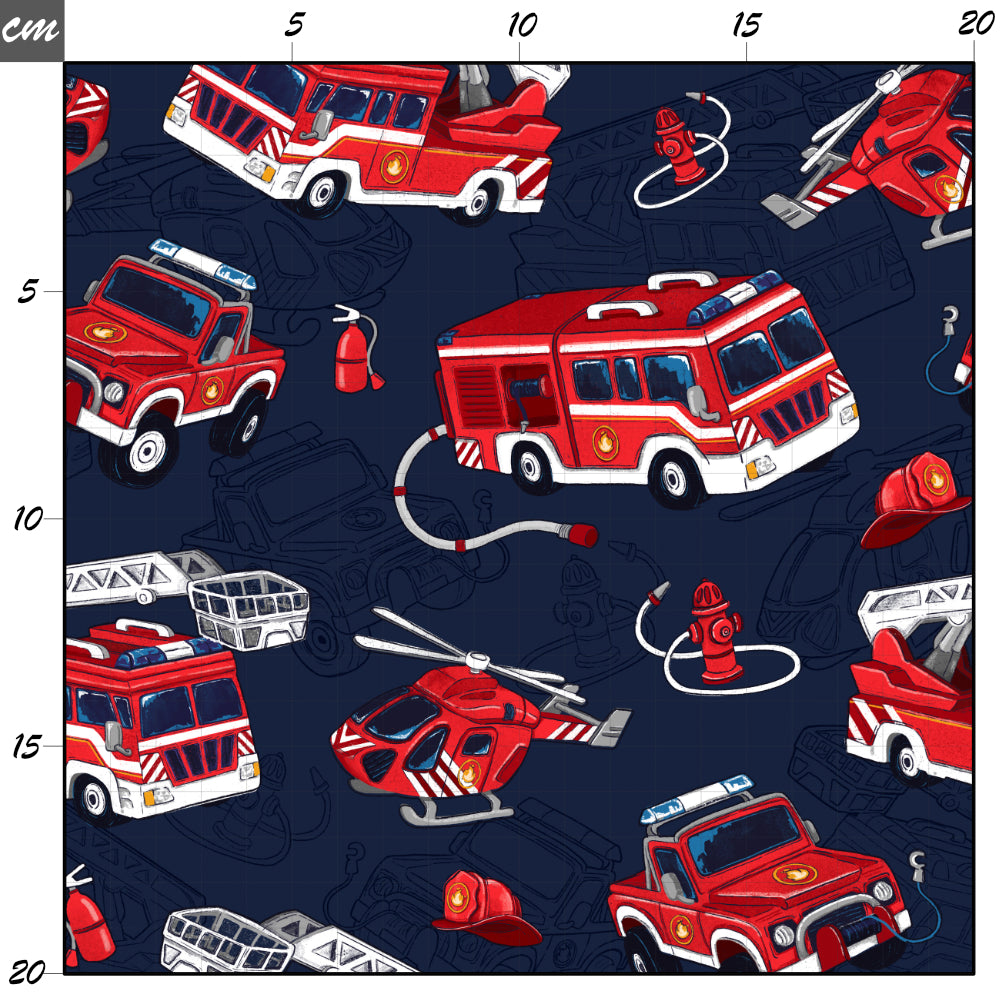 Feuerwehr dunkelblau Bio Jersey