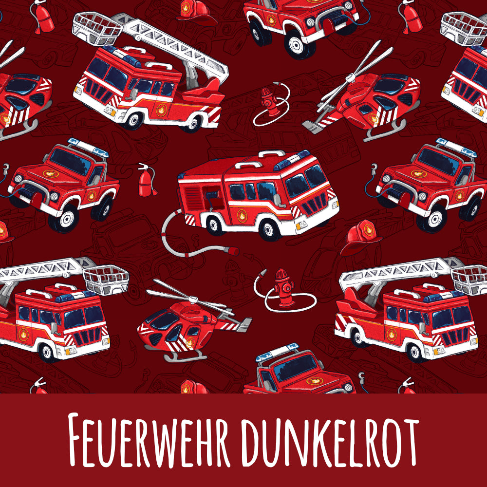 Feuerwehr dunkelrot Bio Jersey