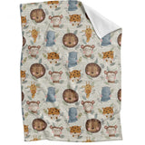 Kuschel Fleecedecke african heads