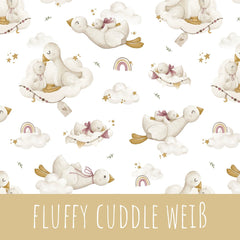 Fluffy cuddle weiß Bio Sommersweat