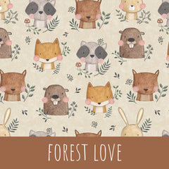 forest love Bio Jersey 51cm Stoffrest 18,1€/m