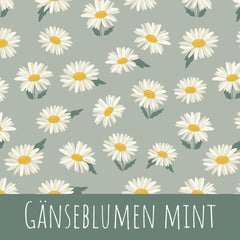 Gänseblumen Bio Rib Jersey 55cm Stoffrest 15,45€/m
