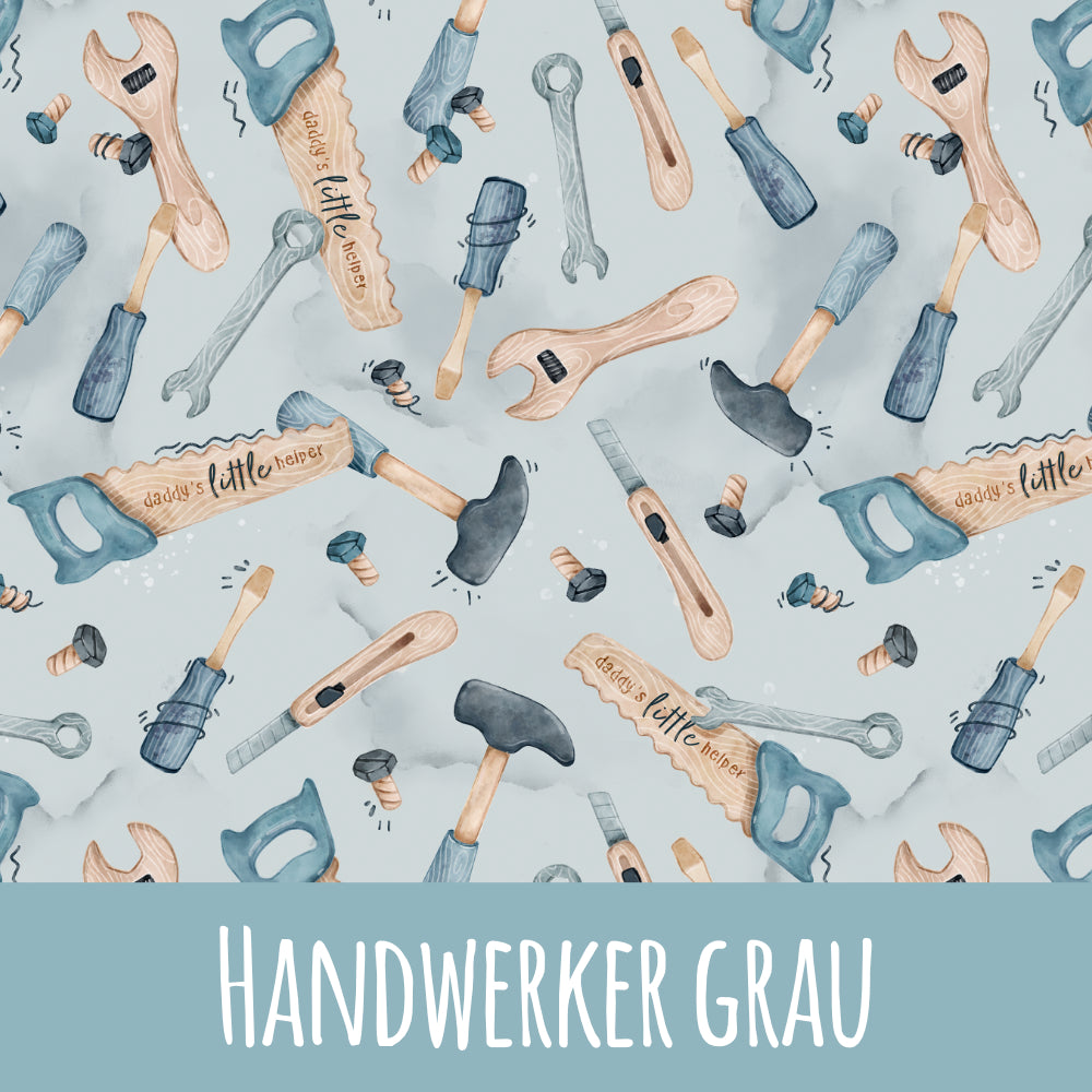 Handwerker grau Musselin