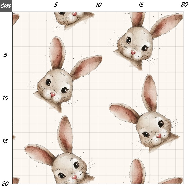 Happy rabbit weiß Bio Jersey