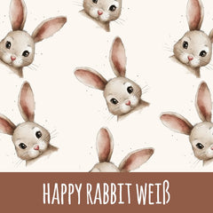 happy rabbit weiß Bio-Sommersweat 53cm Stoffrest 20,8€/m