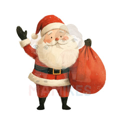 Bügelbild happy winter santa claus 2 - H041