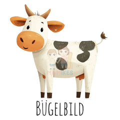 Bügelbild happy cow - H003