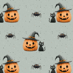 happy halloween cat  Bio Sommersweat 52cm Stoffreste 20,61€/m