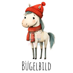 Bügelbild happy winter horse - H009