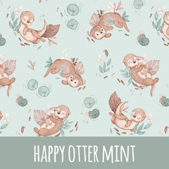 happy otter mint Bio Jersey 51cm Stoffrest 18,1€/m