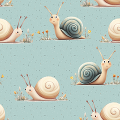 kleine Schnecke mint Baumwolle 46cm Stoffrest 15,45€/m