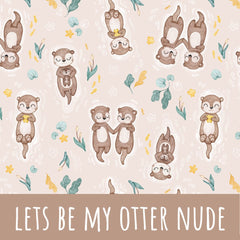 lets be my otter nude Bio Jersey 52cm Stoffrest 18,1€/m