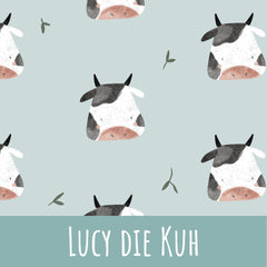Lucy die Kuh Bio-Sommersweat 50cm Stoffrest 20,8€/m