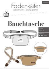 Papierschnittmuster Bauchtasche