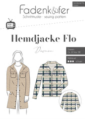 Papierschnittmuster Hemdjacke Flo Damen