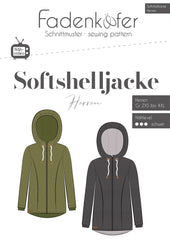 Papierschnittmuster Softshelljacke Herren