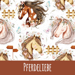 Pferdeliebe Bio Jersey 51cm Stoffrest 18,1€/m