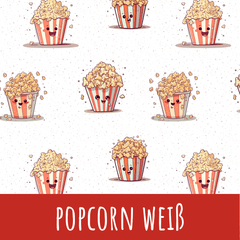 Popcorn weiß Bio-Jersey 52cm Stoffreste 17,91/m