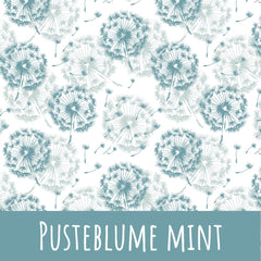 Pusteblume mint Bio Jersey 52cm Stoffrest 18,1€/m