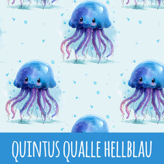 Quintus Qualle hellblau Vorbestellung (Stoffart wählbar)