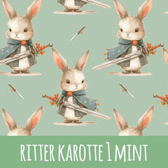 Ritter karotte 1 mint Bio Jersey 52cm Stoffrest 18,1€/m