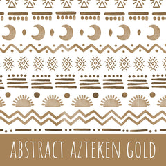 Abstract aztecen gold Baumwolle - Mamikes