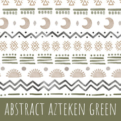 Abstract aztecen green Baumwolle - Mamikes