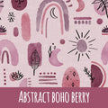 Abstract boho berry Baumwolle