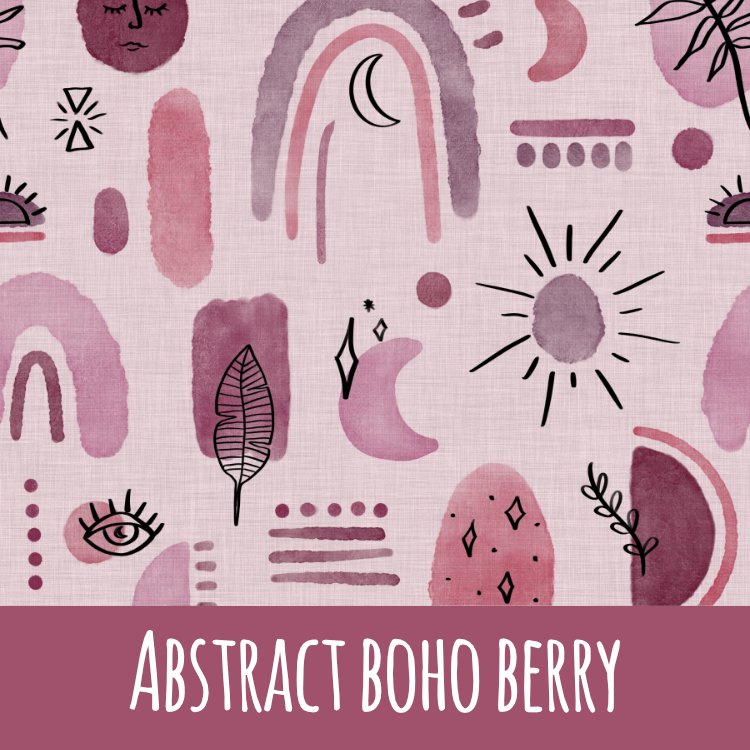 Abstract boho berry Bio Jersey - Mamikes