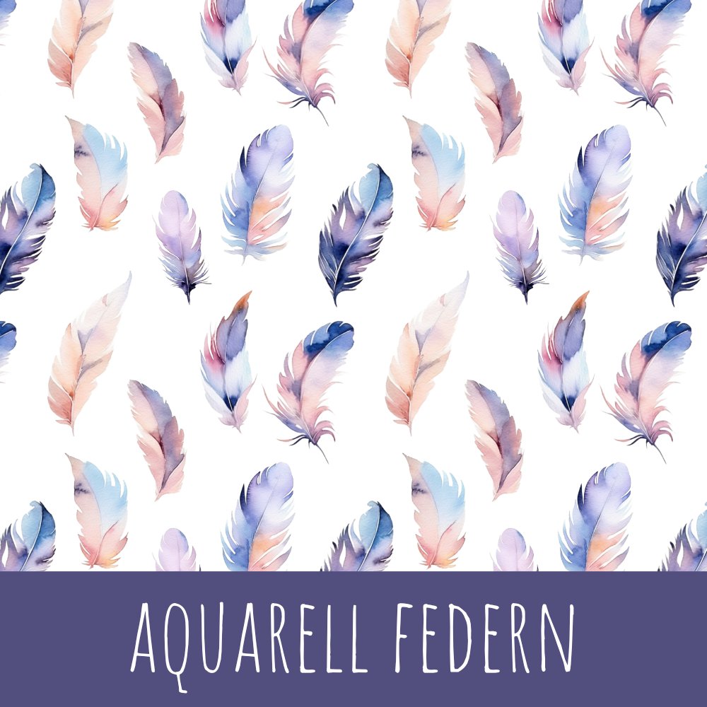 Aquarell Federn Baumwolle