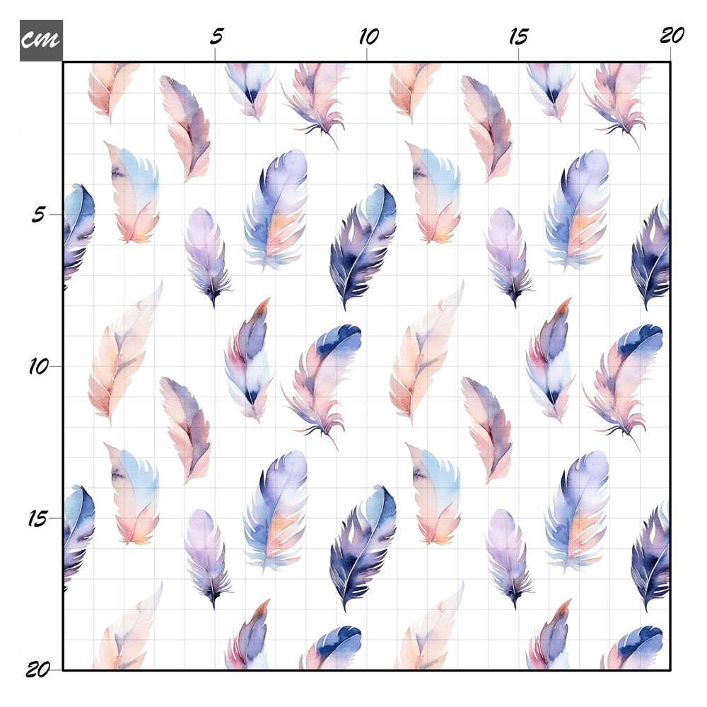 Aquarell Federn Baumwolle