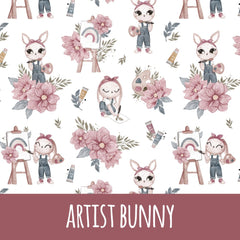 Artist bunny white Vorbestellung (Stoffart wählbar)