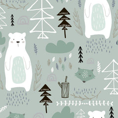 Wald Bär mint Bio Sommersweat