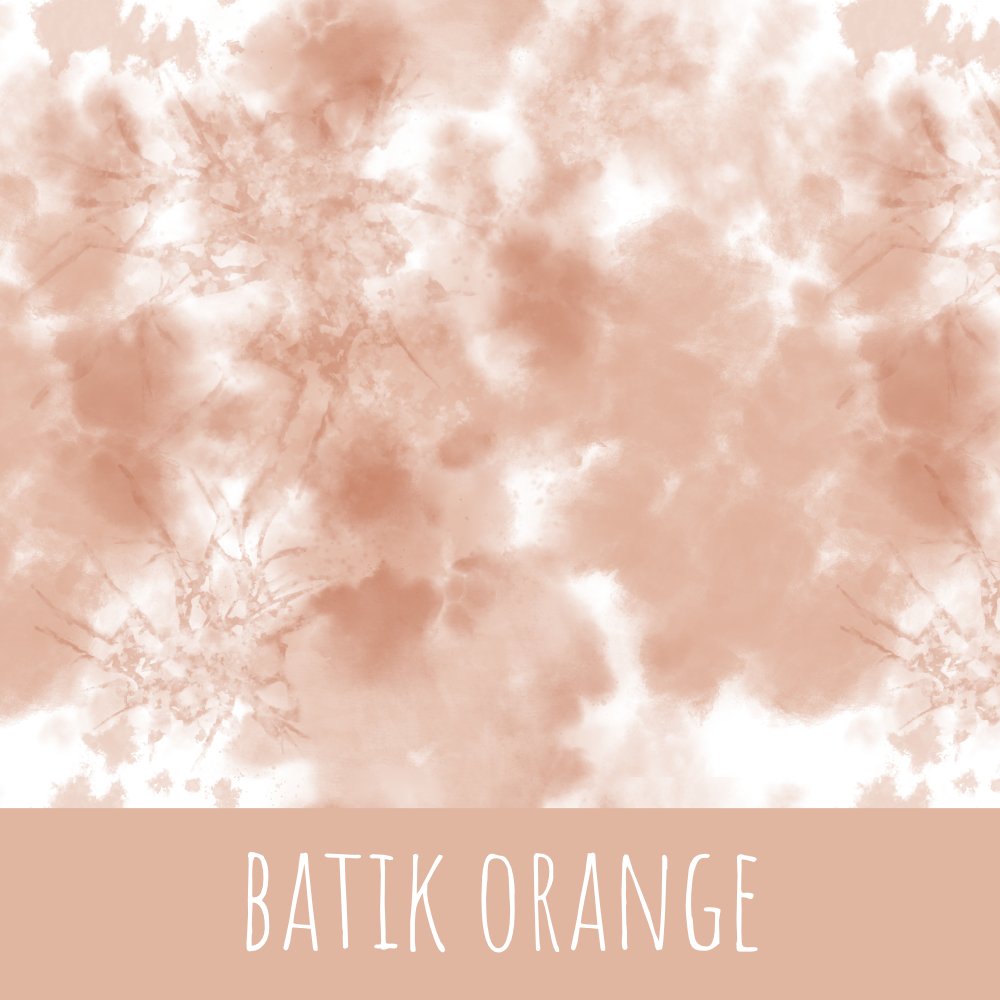 Batik orange Baumwolle