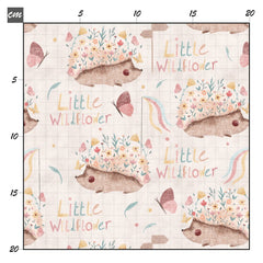 Blumen Igel hell Bio Jersey - Mamikes