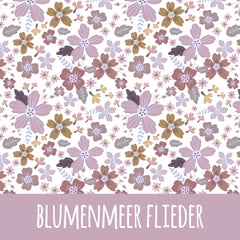 Blumenmeer flieder Baumwolle - Mamikes