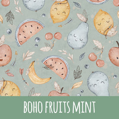 Boho fruits mint Baumwolle - Mamikes
