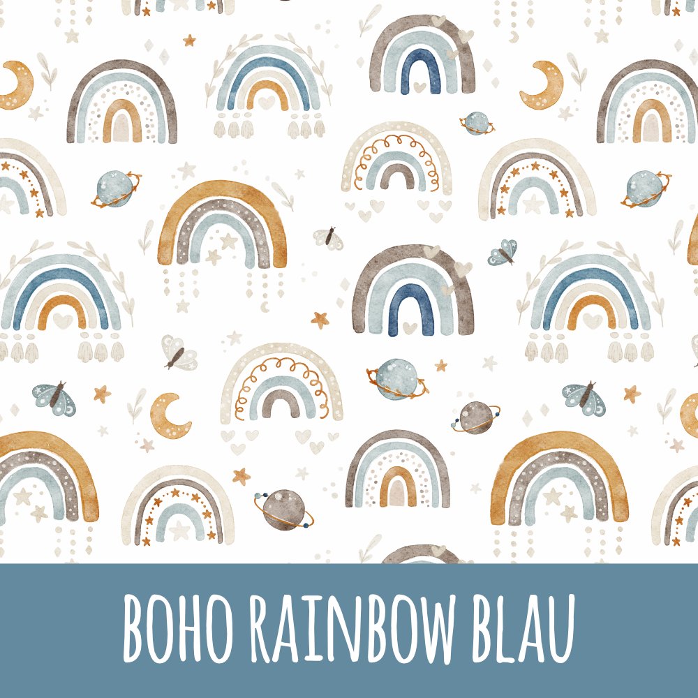 Boho rainbow blau Baumwolle - Mamikes